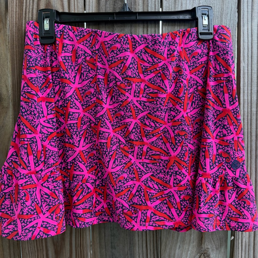 Lilly Pulitzer Pink navy Luxletic starfish Skirt - Picture 3 of 7